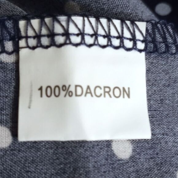 NAVY & WHITE POLKA-DOT DRESS SZ.S EUC - Picture 7 of 7